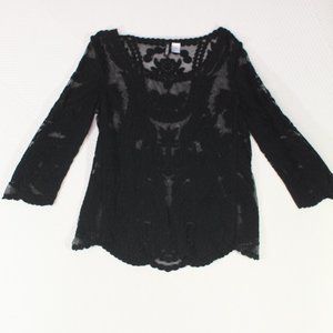 H&M Divided Black Lace top